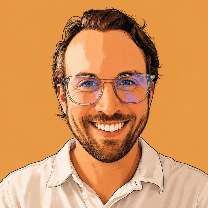 Illustrated portrait of Korab Eland